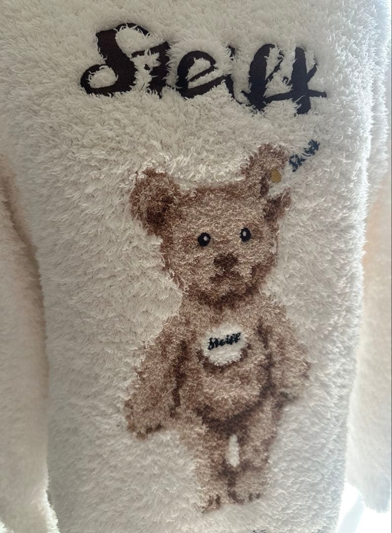 美品　ジェラートピケ　シュタイフ　ワンピース　ホワイト　2024