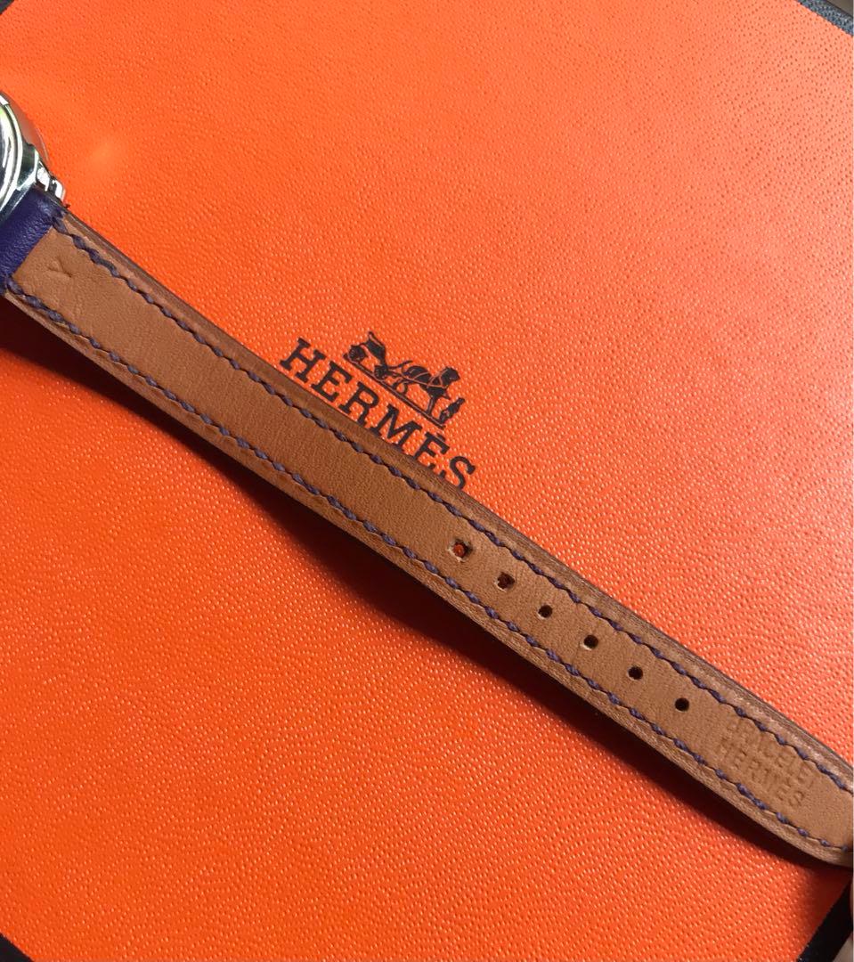 【電池交換済】HERMES スリムドゥエルメス CA2.110
