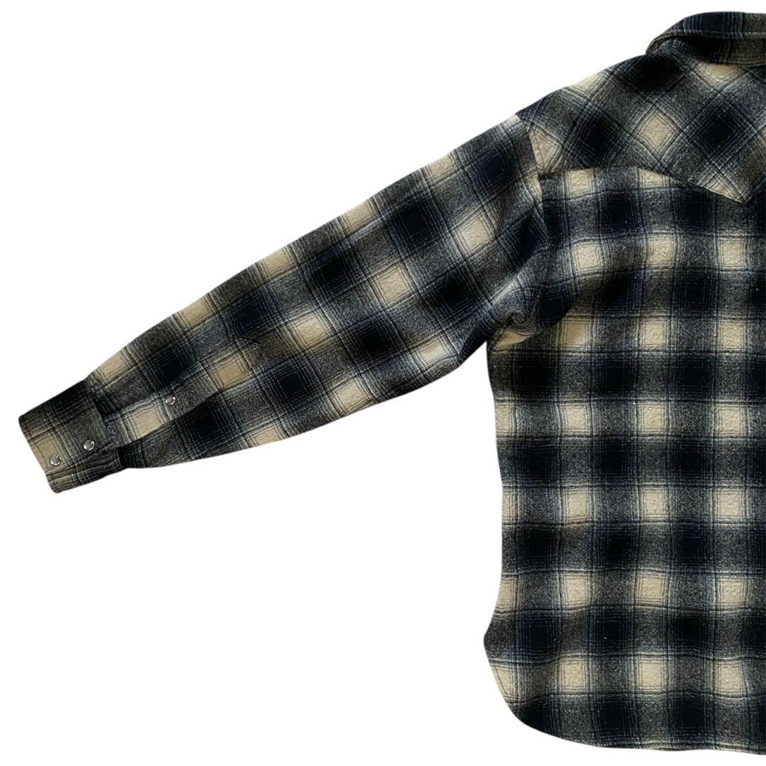 アポロクリード 　PENDLETON 90s シャドウチェック白　黒　XL
