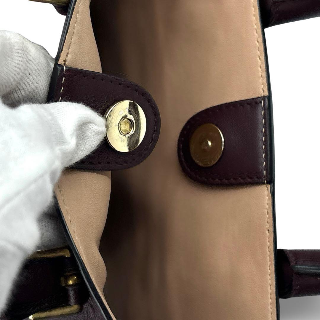 極美品】J&M　トートバッグ ハンドバッグ　２WAY 革　OLIVIA オリビア