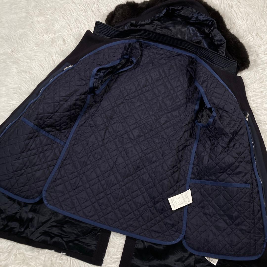 sacai ダッフルコート　ライナー付き　ラビットファー