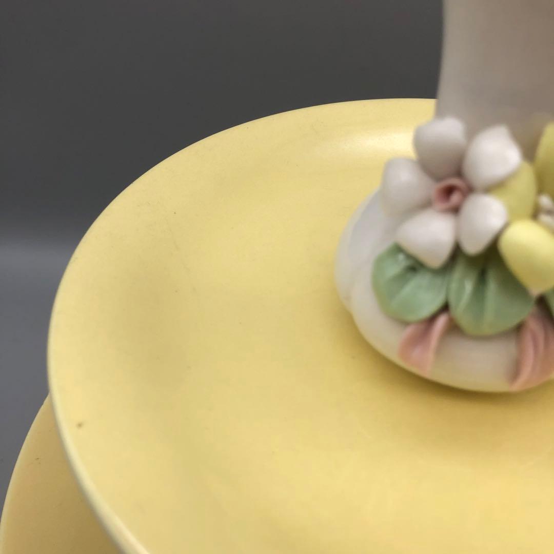 オランダHEMAアンティーク三段ティーカッププレート飾りスタンドビンテージ陶器