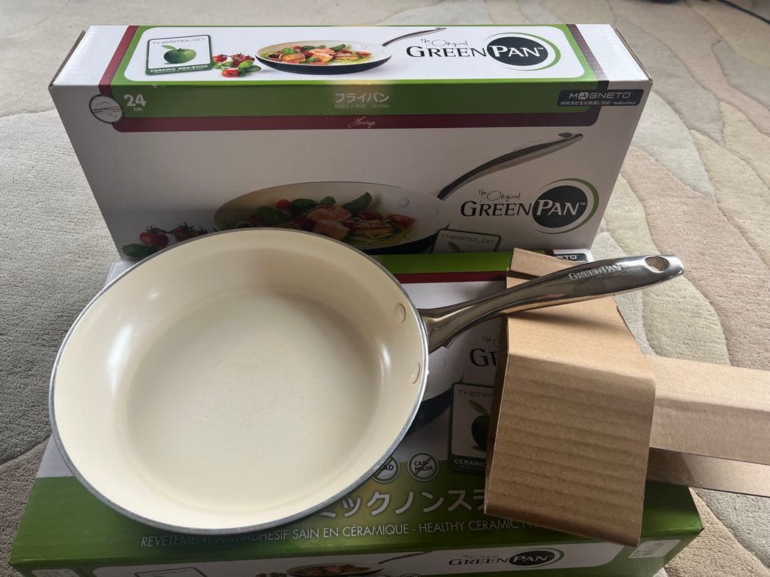 GreenPan ヘルシーセラミックノンスティック 24cm 2本セット