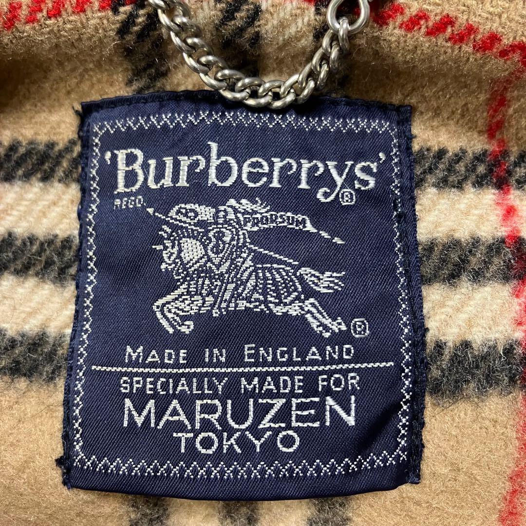✨美品✨バーバリー ダッフルコート フード ノバチェック キャメル 英国製 L