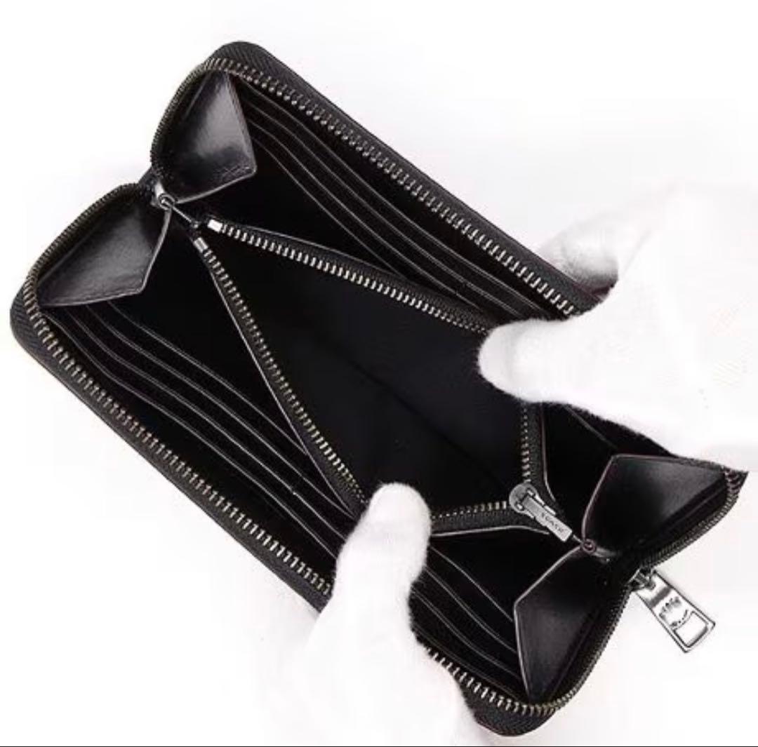 【未使用】COACH コーチ　レザー製 黒 長財布 水牛革　定価55,000円