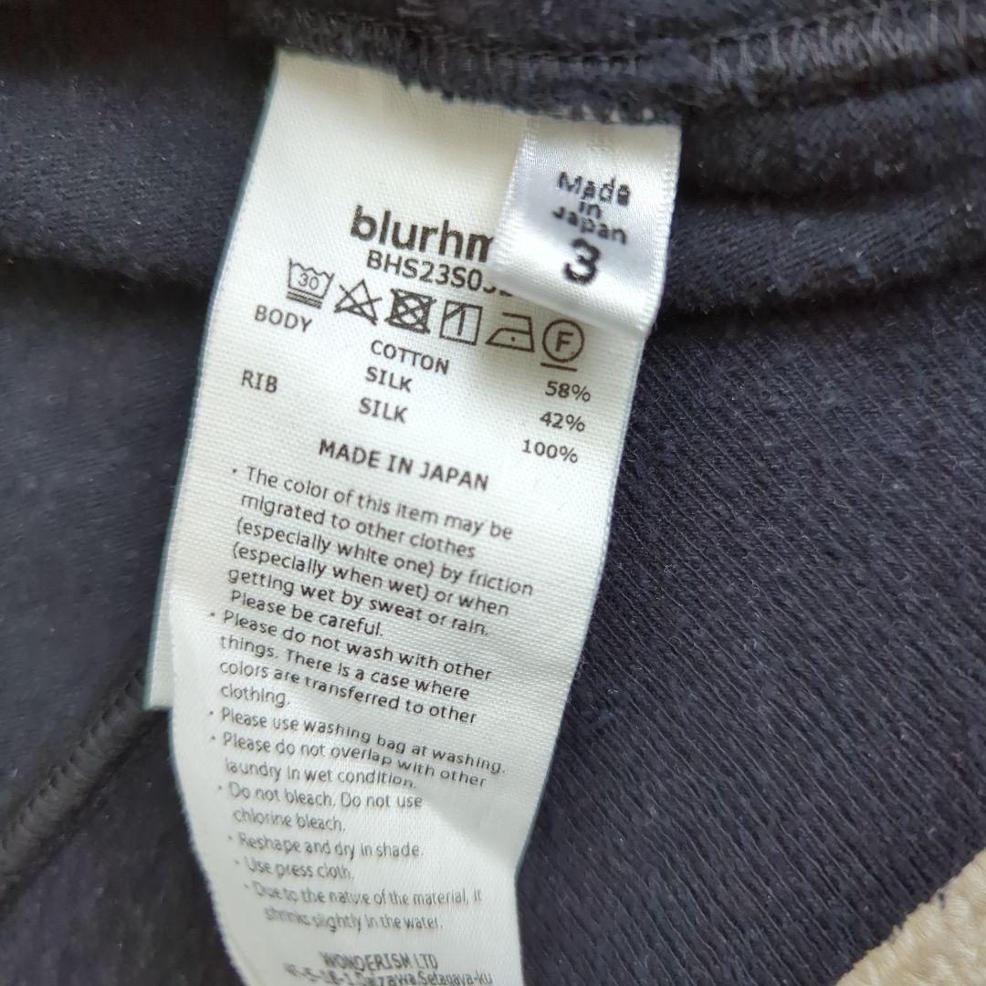トップス blurhms C/Silk Nep Harf-zip 3