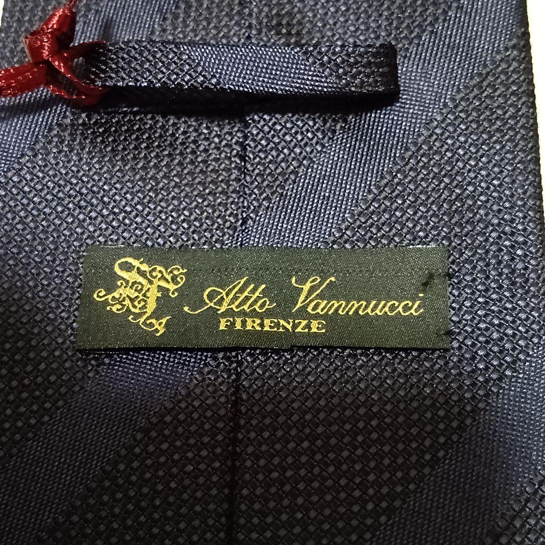 【新品】アットヴァンヌッチ ハンドメイドタイ ネイビー