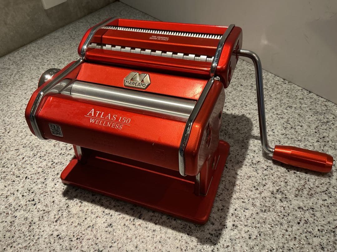 Marcato Atlas150 パスタマシン オレンジ色　マルカート　製麺機
