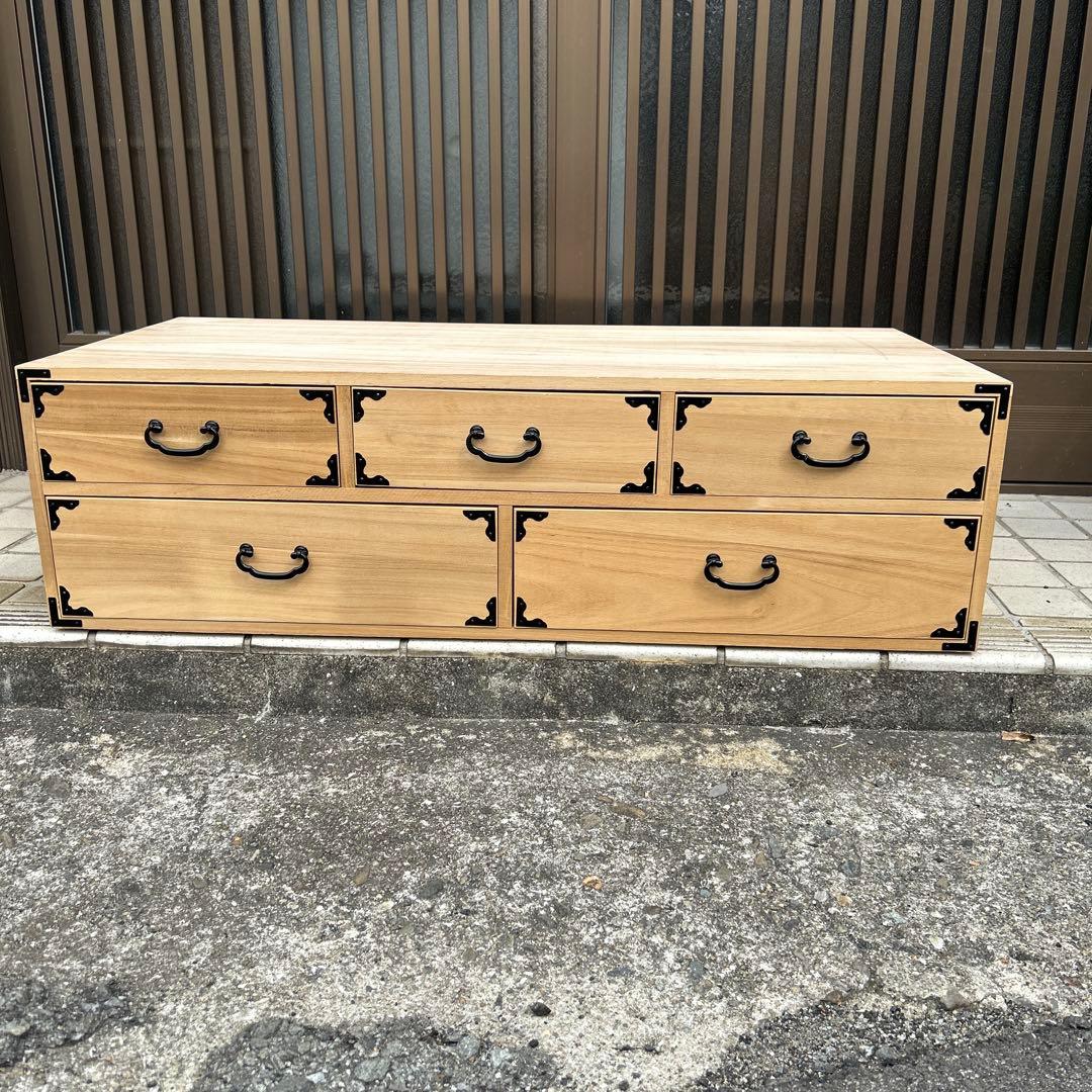 【レトロ】桐箪笥　天然木　③