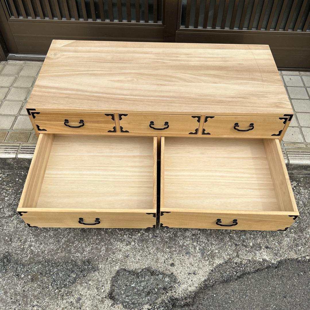 【レトロ】桐箪笥　天然木　③