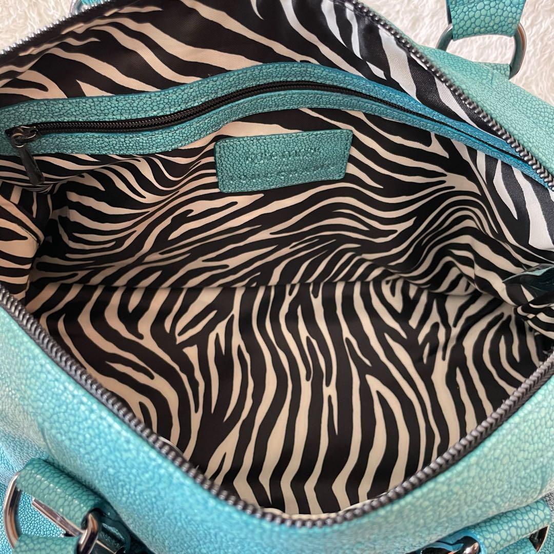 LONGCHAMP ボストンバッグ ケイトモス コラボ グリーン系