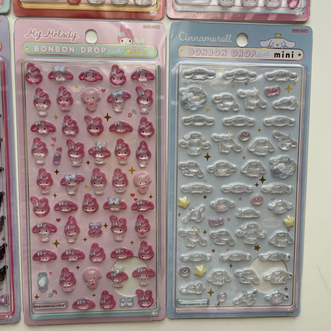 サンリオ　ボンボンドロップシールmini 8枚セット