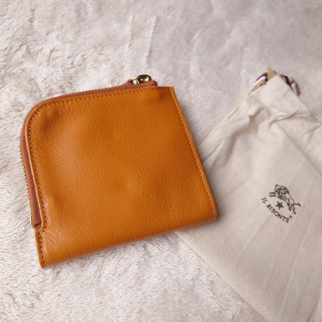 1335 新品未使用 イルビゾンテ IL BISONTE 二つ折り財布 ブラウン