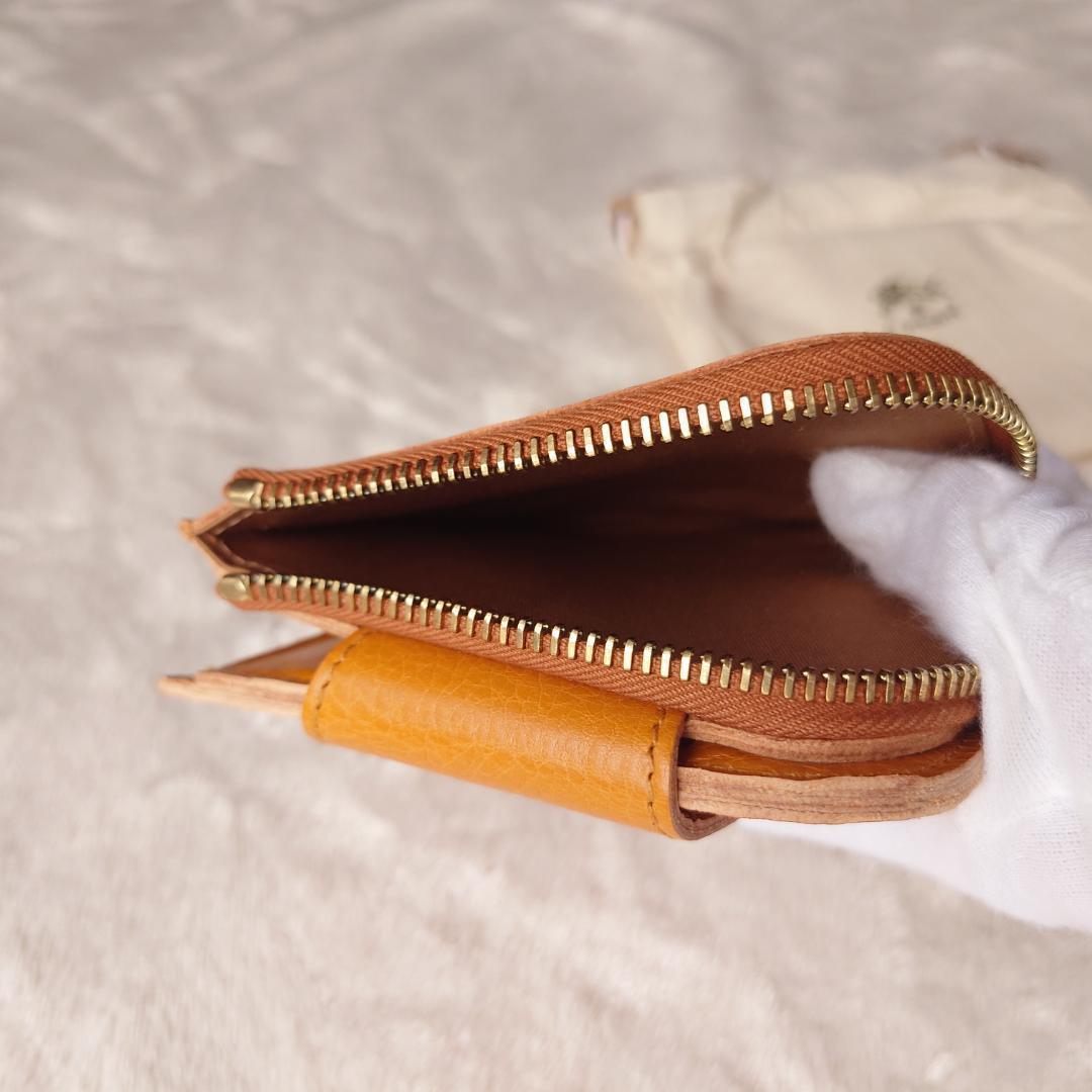 1335 新品未使用 イルビゾンテ IL BISONTE 二つ折り財布 ブラウン