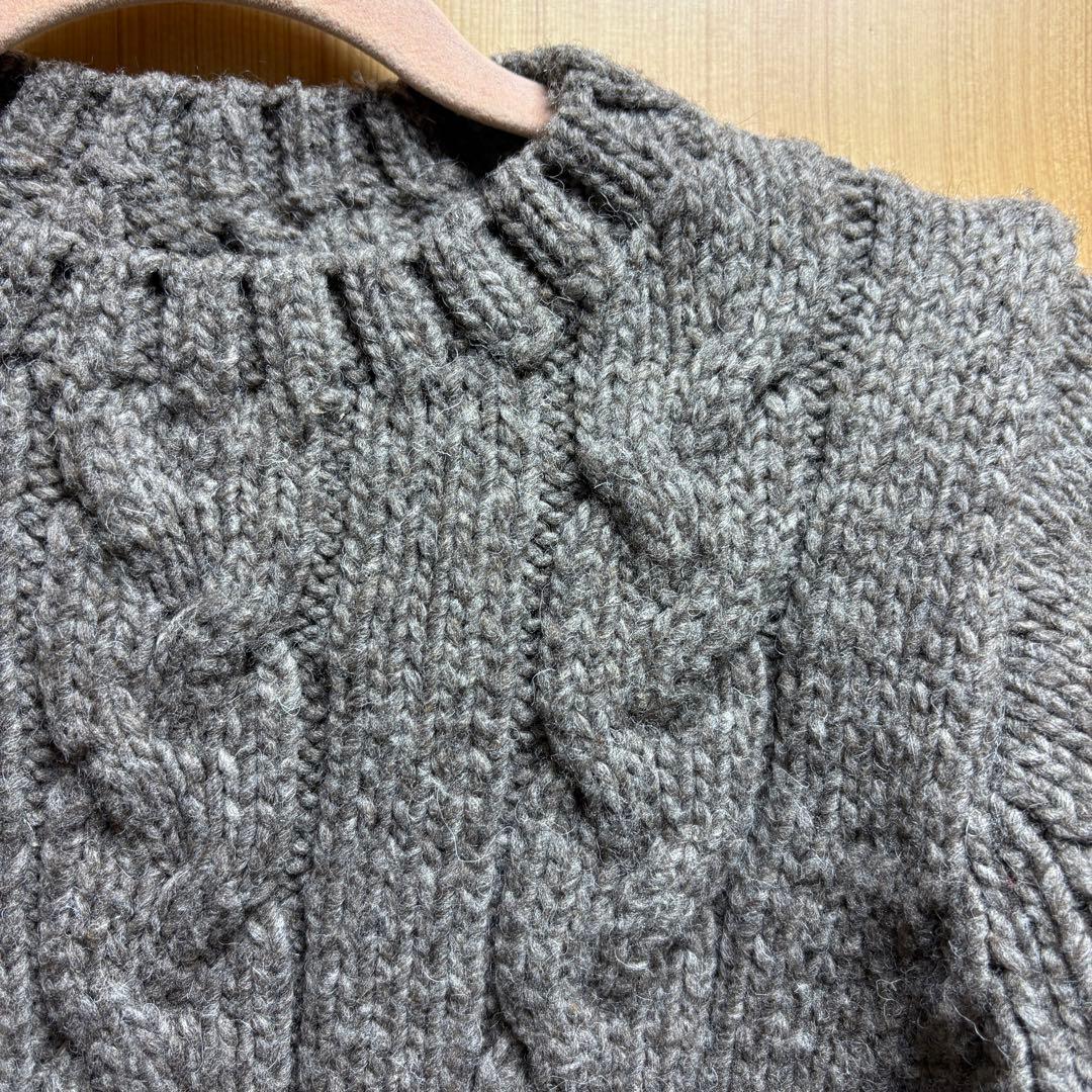 nest Robe ペルーウールハンドメイドケーブルニット