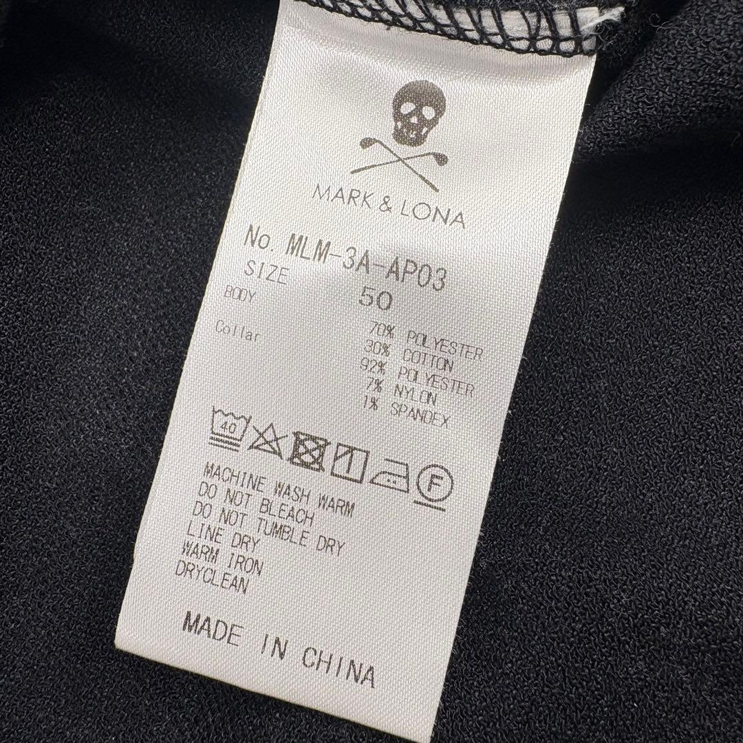 美品　MARK&LONA マークアンドロナ 半袖 ポロシャツ 黒 918