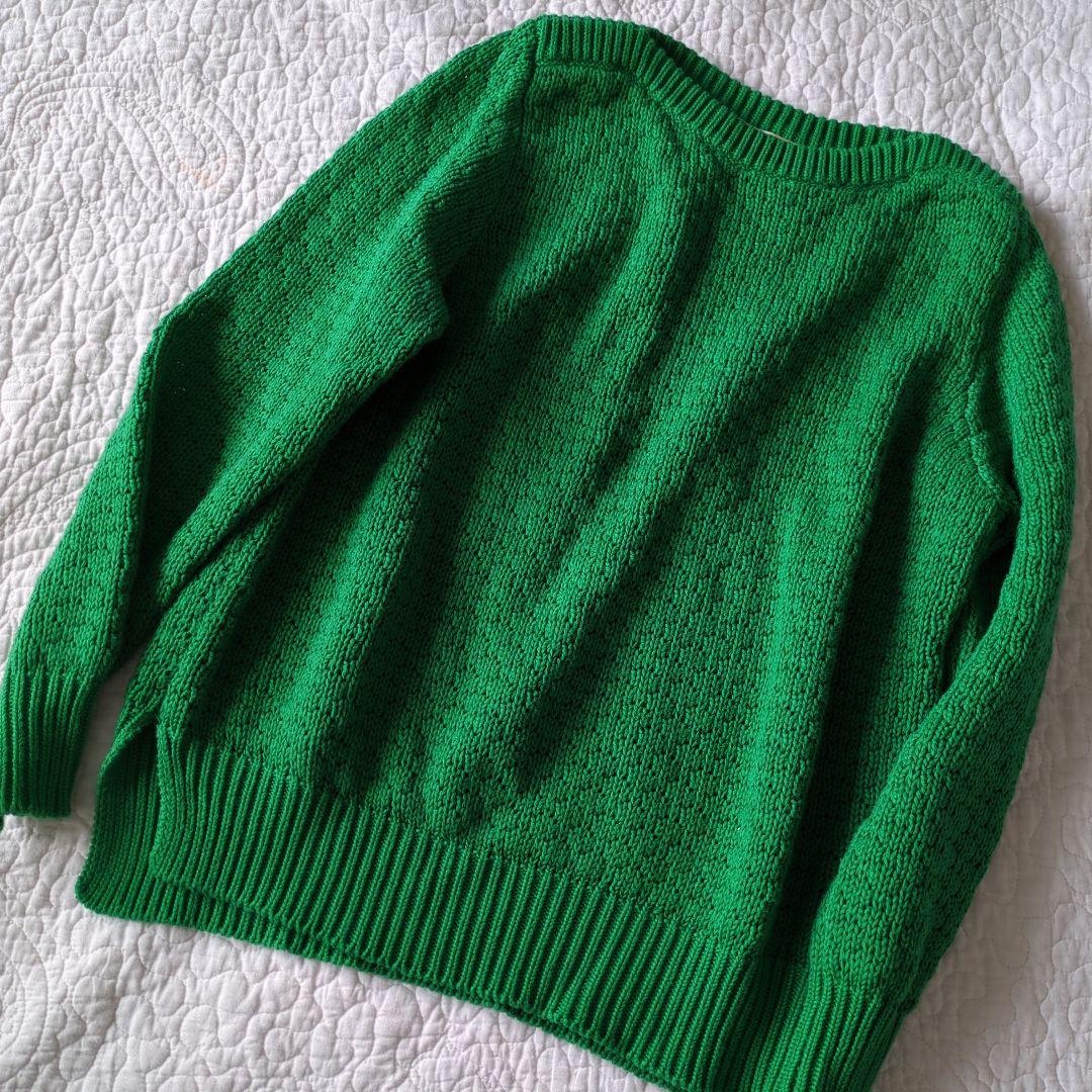 ハグオーワー　コットン　ボートネック　ニット　セーター