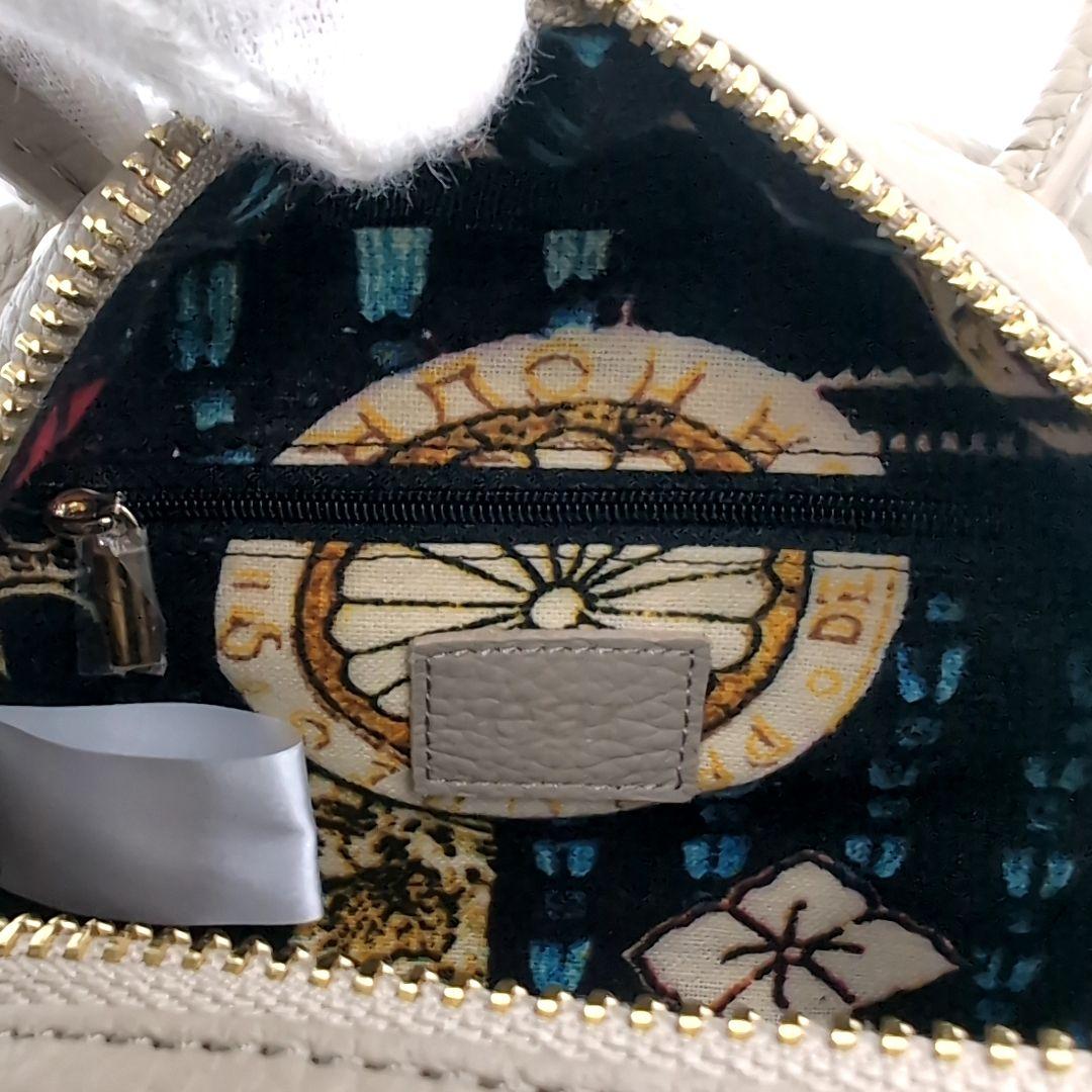 未使用級✨️ イアパピヨネ ねこ刺繍ボストンバッグ 猫刺繍 ミニボストン レザー