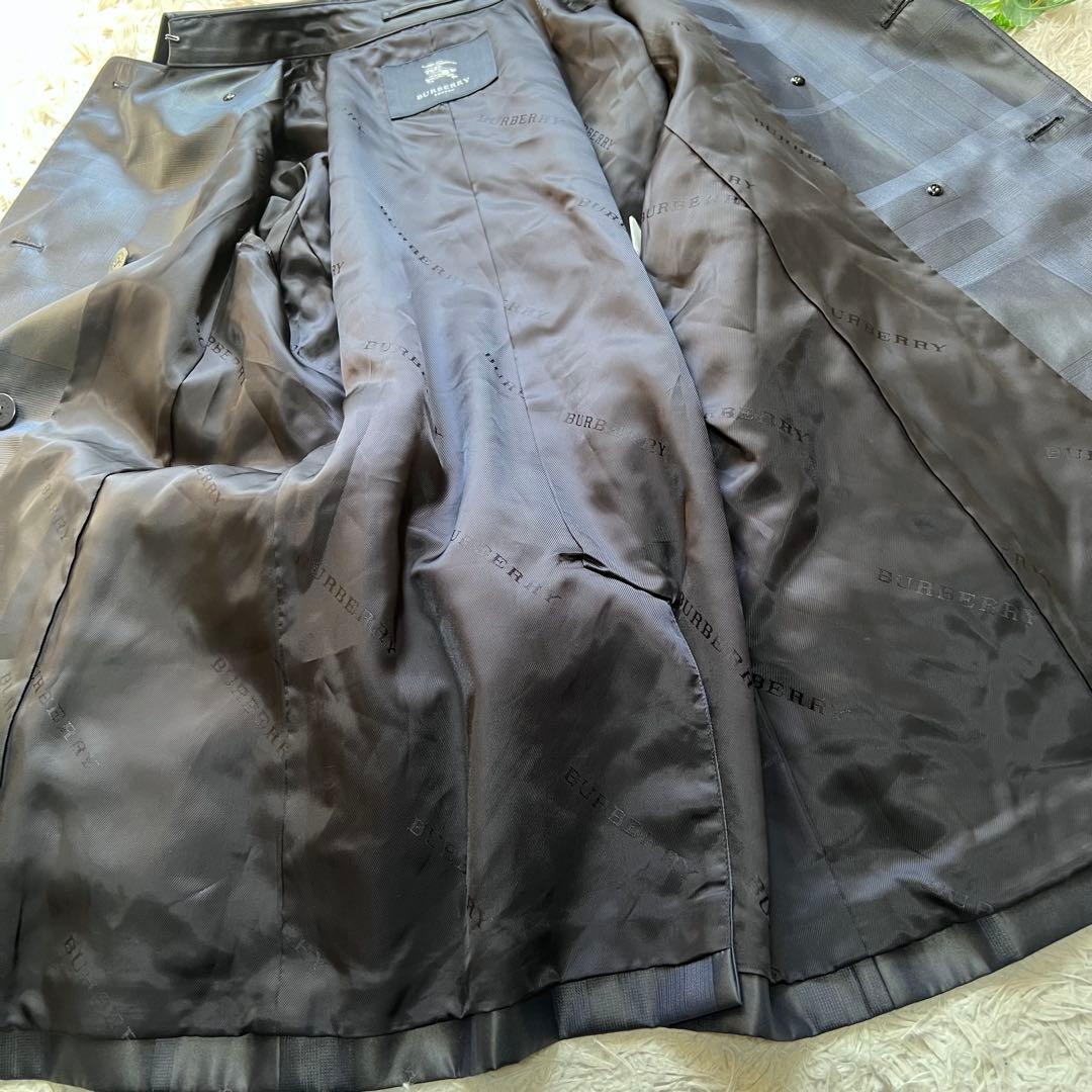 美品 バーバリー ロンドン トレンチコート シャドーチェック 大きいサイズ 44