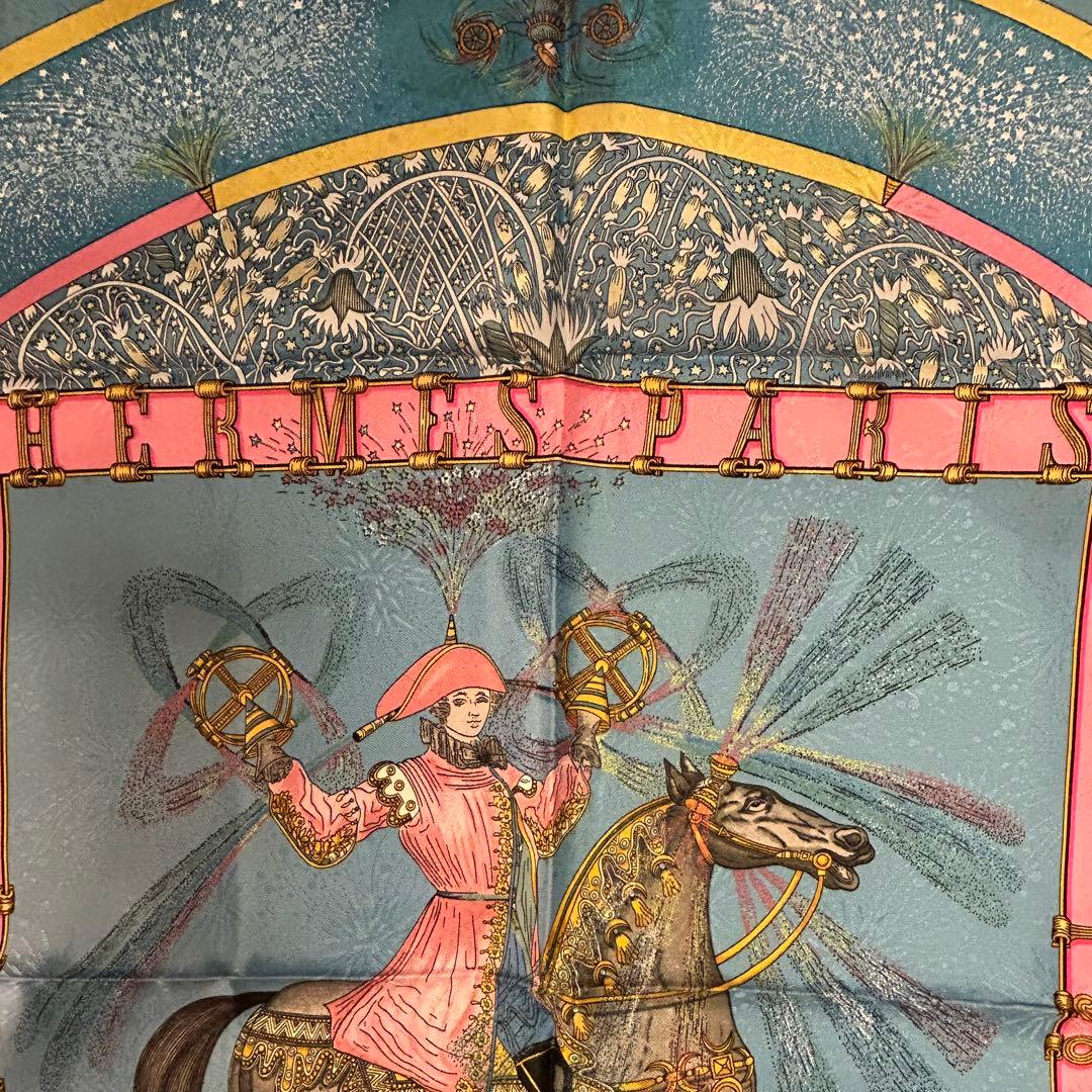 HERMES エルメス カレ90 1987 FEUX D’ARTIFICE