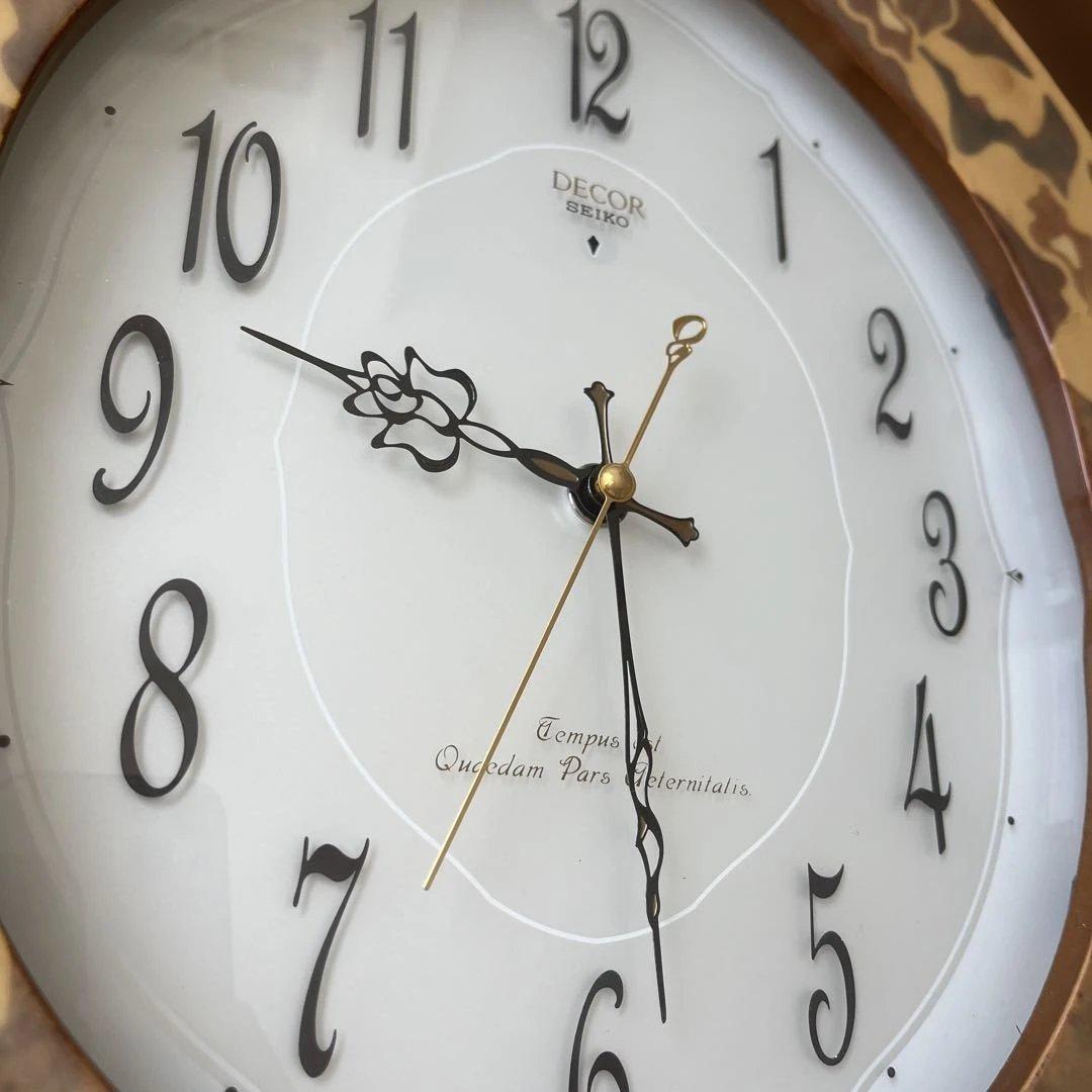 【希少美品】DECOR SEIKO 壁掛け時計　AS890B 電波時計　セイコー