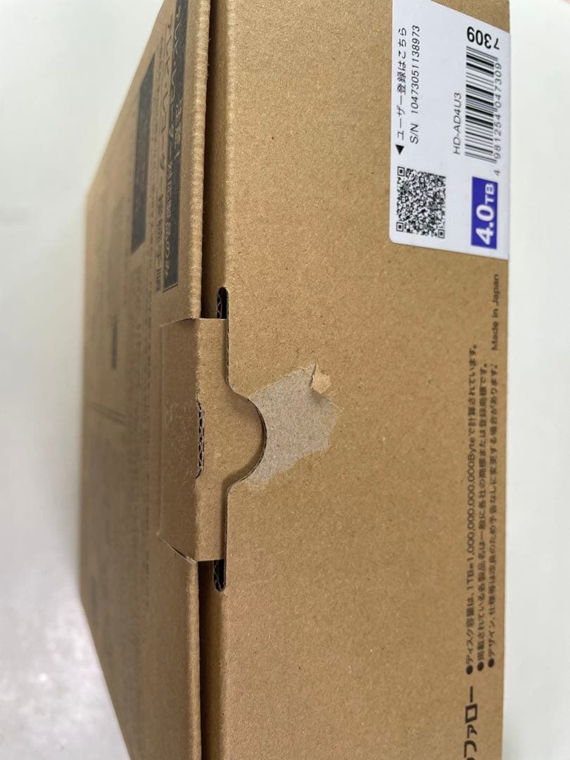 BUFFALO HD-ADU3 4TB 外付けハードディスク