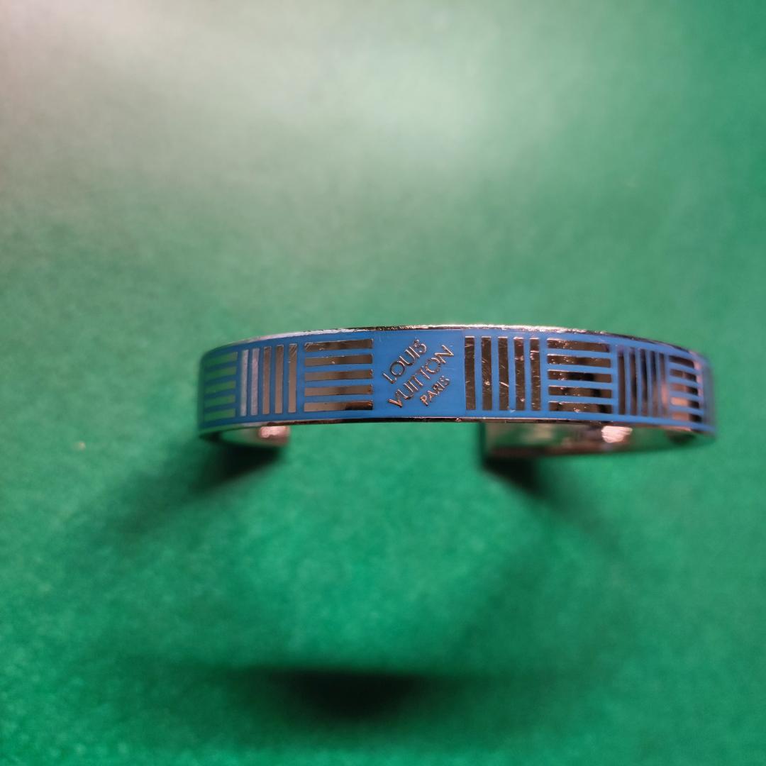LOUIS VUITTON ジョンク・ダミエカラーズ バングル 青 114