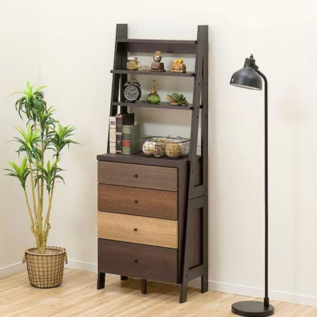 【ニトリ】チェストラック ランダム60（ダークブラウン）DBR