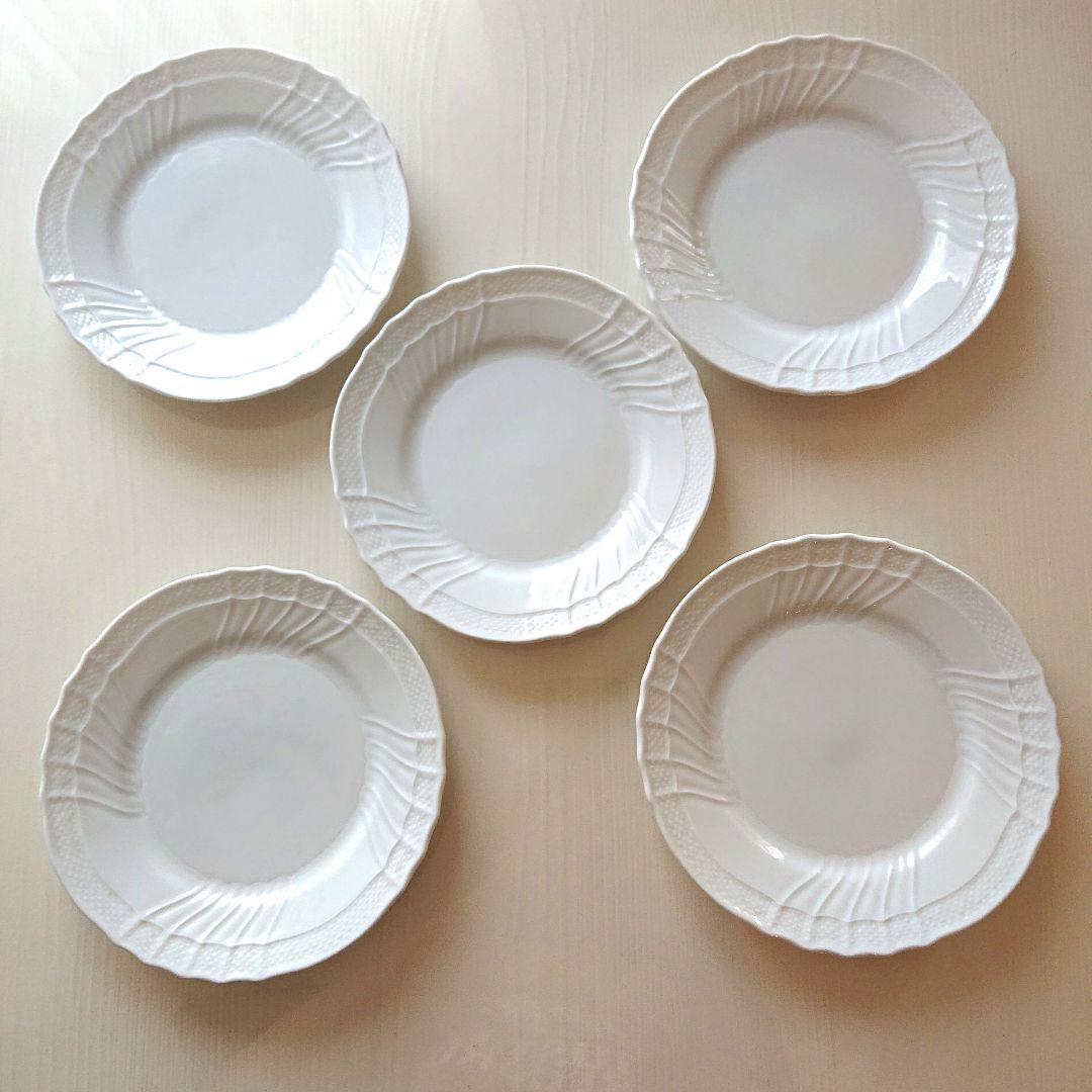 リチャードジノリ ベッキオホワイト 17㎝ プレート 5枚セット