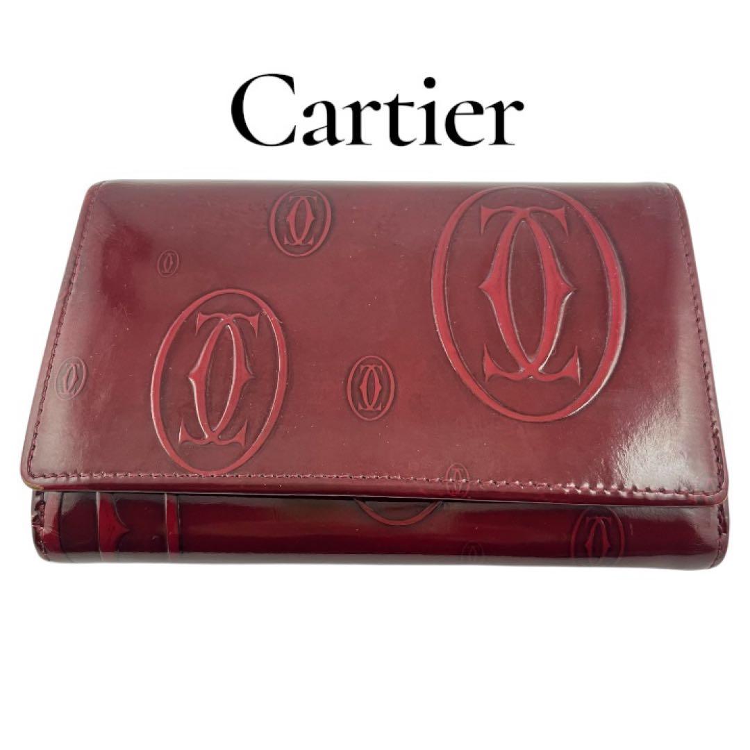 【希少】✨Cartier カルティエ パッピーバースデー コンパクトウォレット