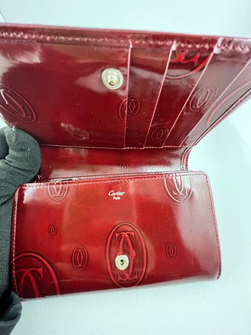 【希少】✨Cartier カルティエ パッピーバースデー コンパクトウォレット