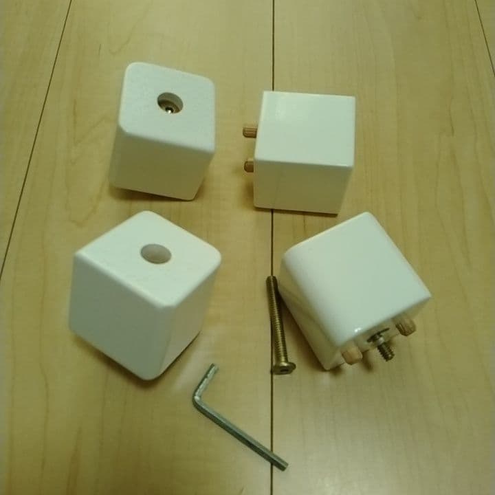 美品　こたつ　テーブル　ホワイト白 長方形 ヒーター付　鏡面　120