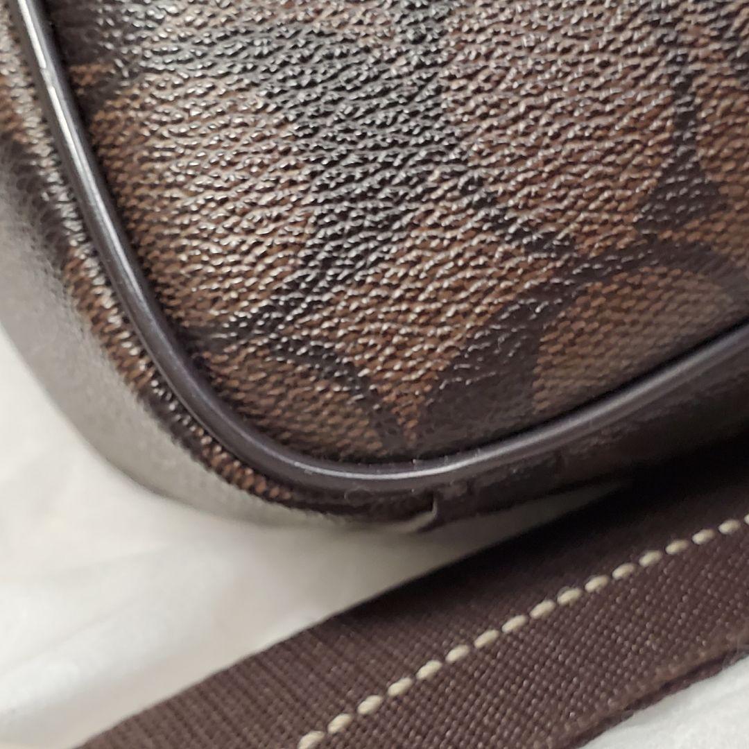 美品✨COACH メッセンジャーバッグ ブラウン レザー PVC メンズ