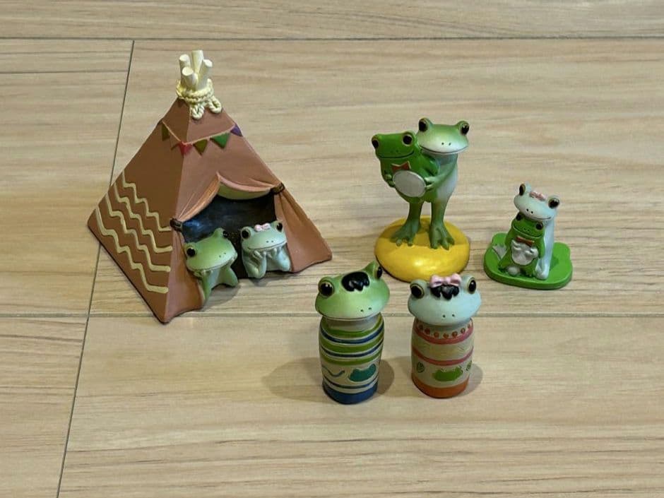 ま*ろ様 ダイカイ【Copeau】かえるのコポー 置物 ＊テント/カップル/こけ