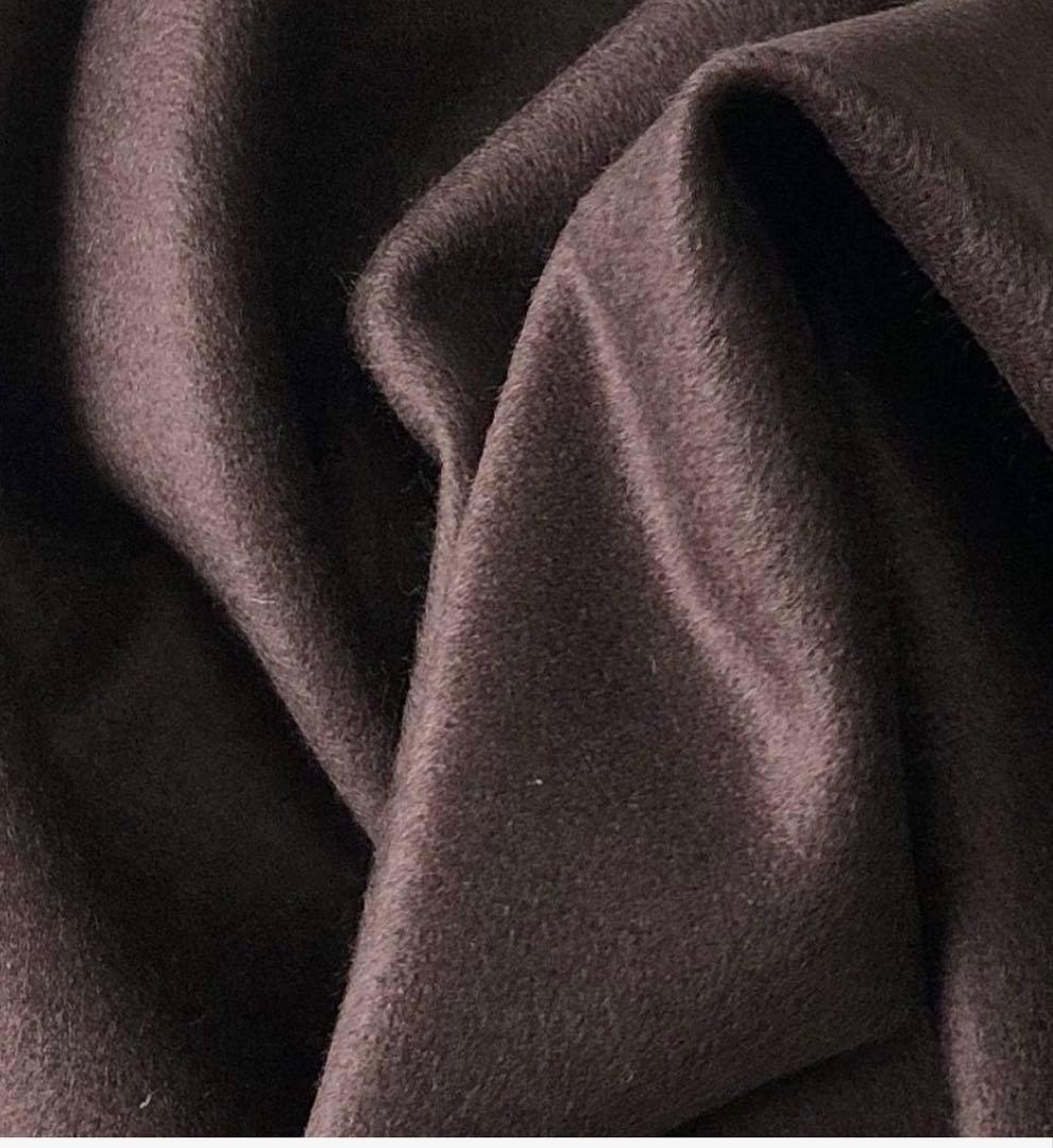 【極美品】 ピアチェンツァ シルクカシミヤ マフラー ダークブラウン定価3.2万