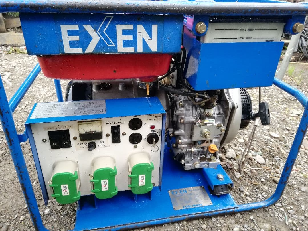 エクセン　高周波　発電機　ディーゼルエンジン式