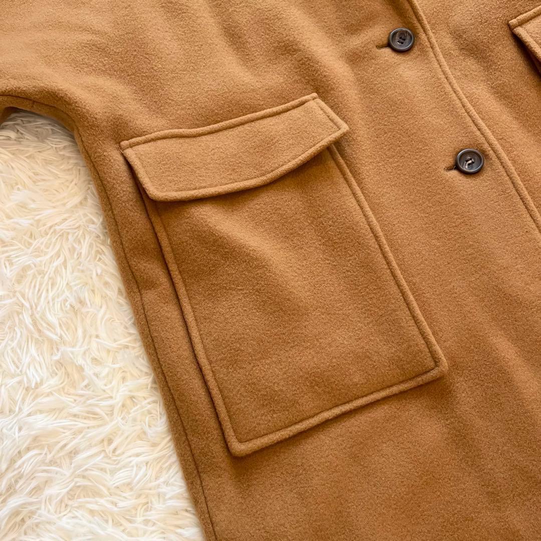 美品✨ emmi　エミ　リサイクルウールロングコート　キャメル