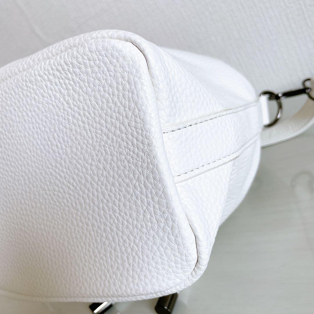 1PIU1UGUALE3 GOLF　カートバッグ　巾着バッグ　ラウンドバッグ　白