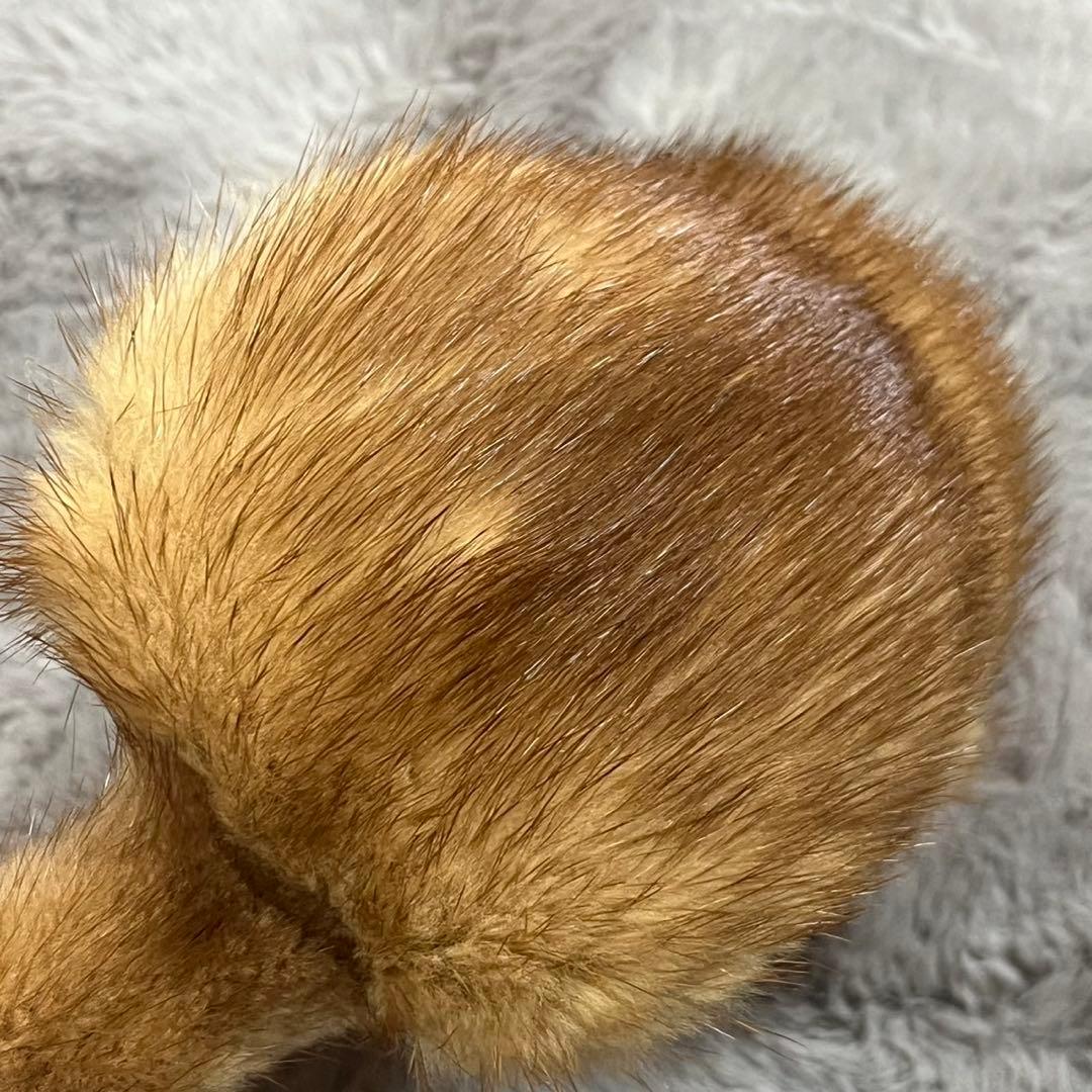 ALEXANDRE DE PARIS リアル　ファー　イヤーマフ ベージュ