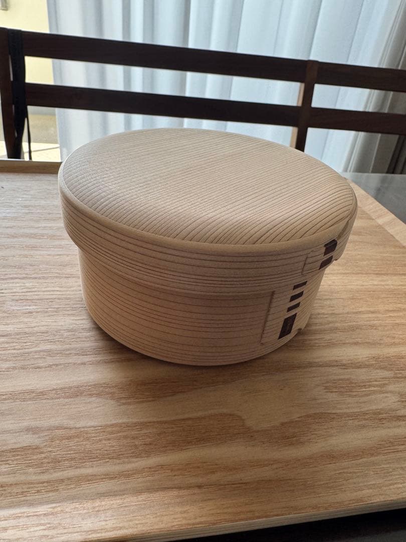 【未使用品】柴田慶信商店　丸弁当箱 曲げわっぱ