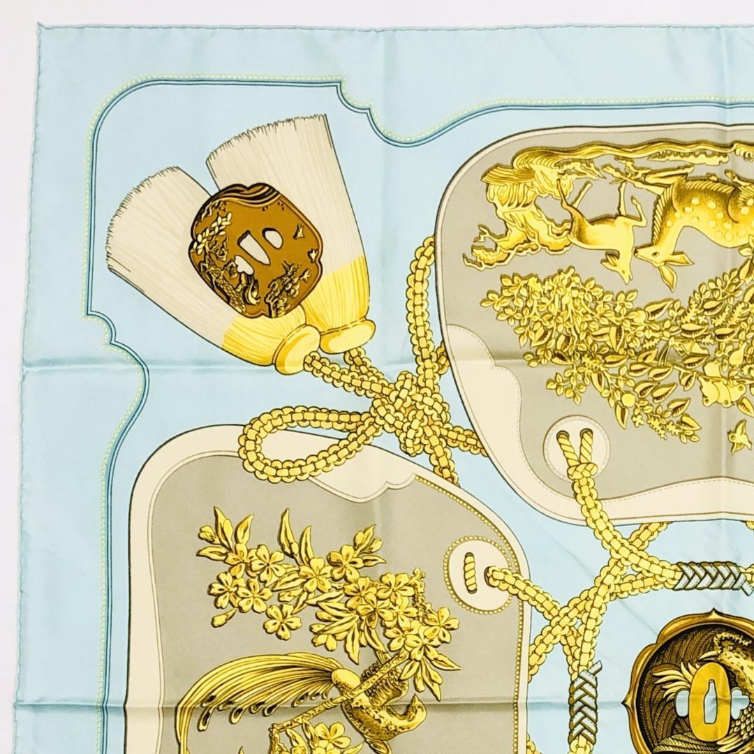HERMES エルメス カレ90 鍔（つば） TSUBAS スカーフ タグあり