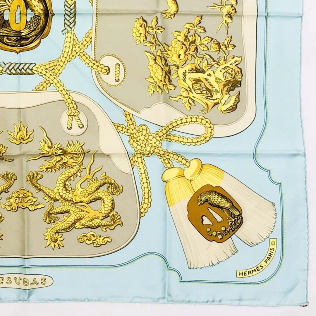 HERMES エルメス カレ90 鍔（つば） TSUBAS スカーフ タグあり
