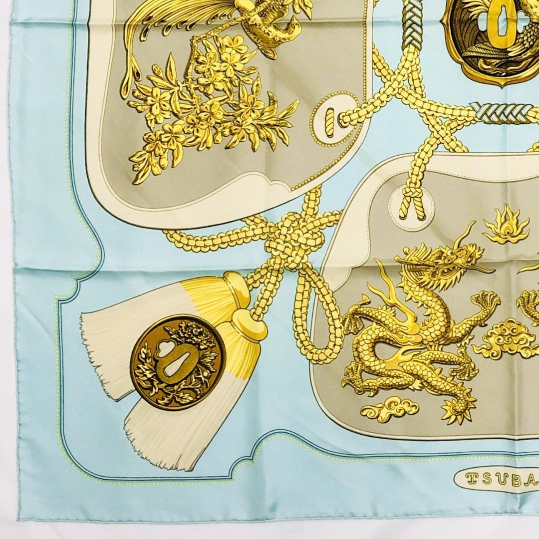 HERMES エルメス カレ90 鍔（つば） TSUBAS スカーフ タグあり