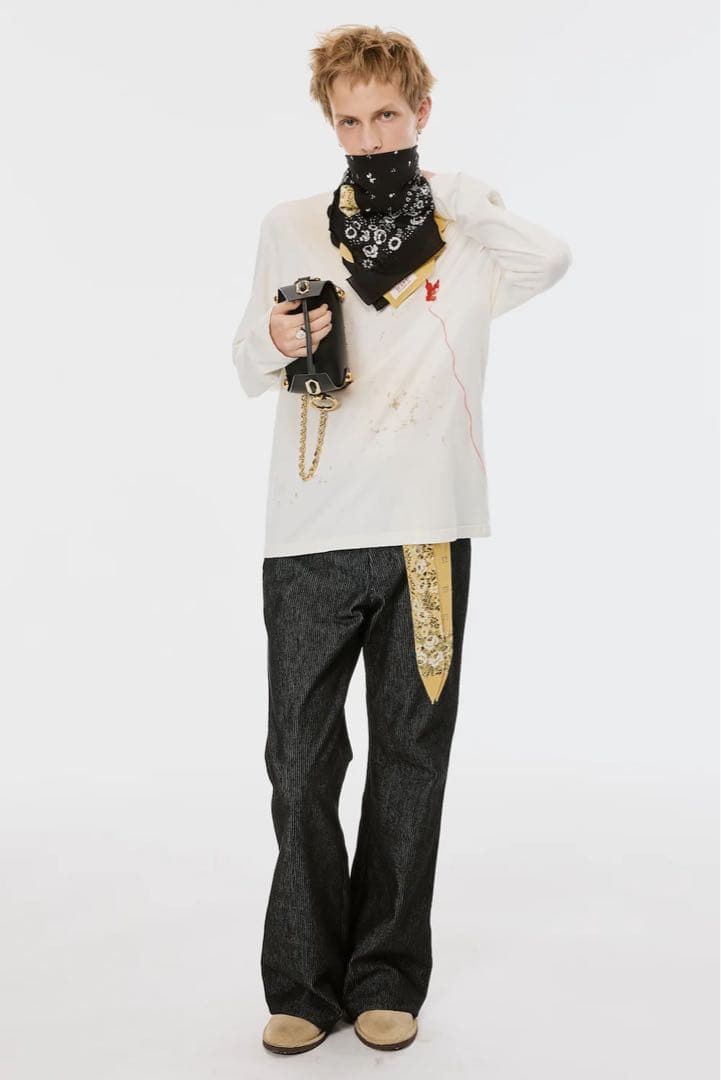 完売済品 26SS MASU PIQUE WORK TROUSERS 46