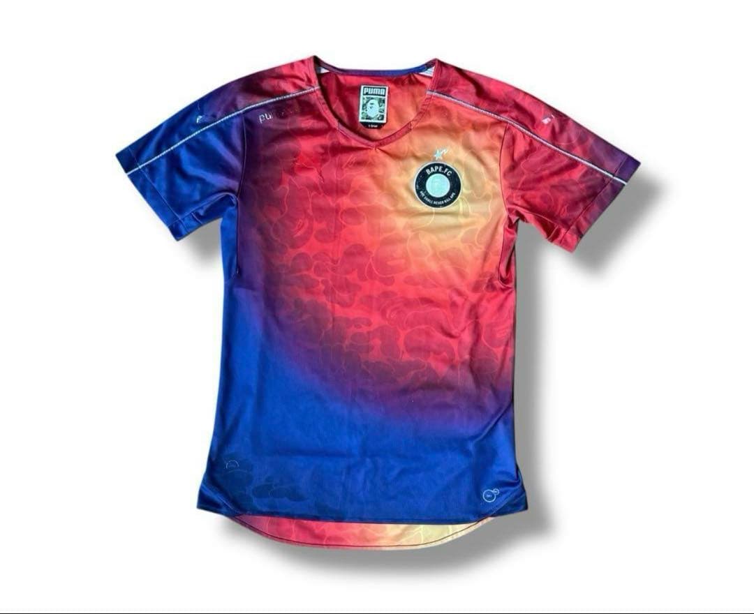 BAPE.FC PUMA サッカーシャツ Lサイズ グラデーション