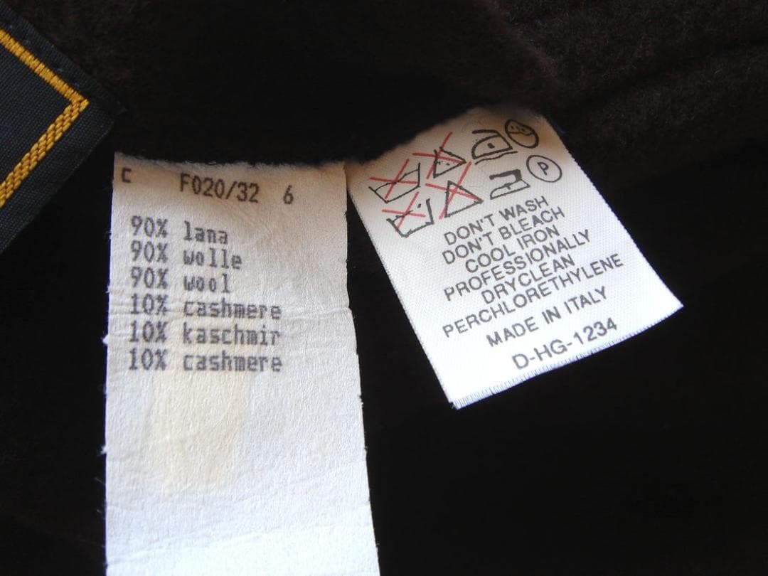 FENDI フェンディ リバーシブル ロングコート ネイビー/ブラウン