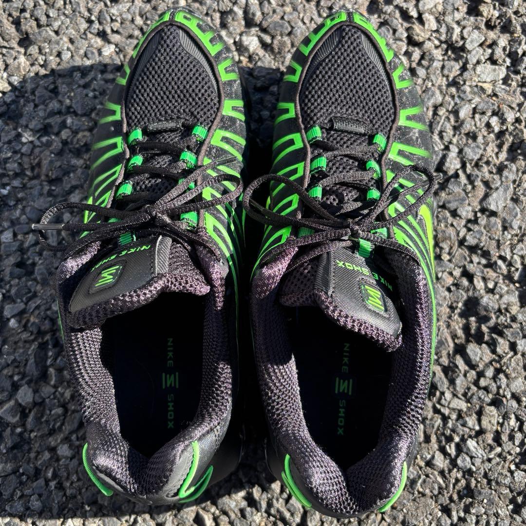 ナイキ ショックス TL ブラック　グリーン　美品 NIKE Shox TL
