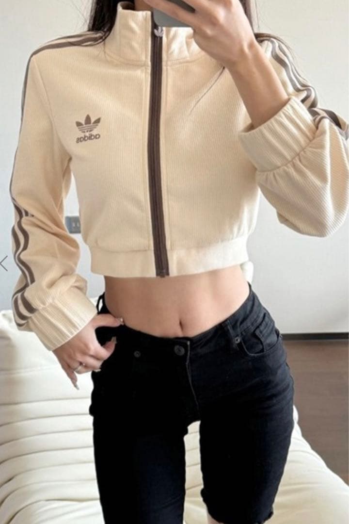 adidas originals ワッフルクロップドトラックジャケット