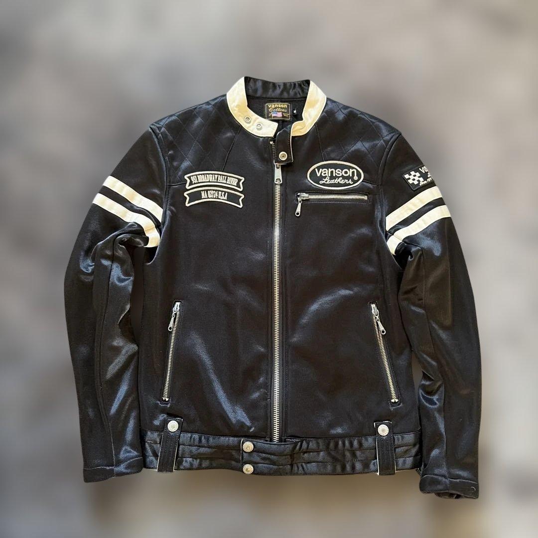 美品！バンソン VANSON ボンディング ライダース ジャケットM