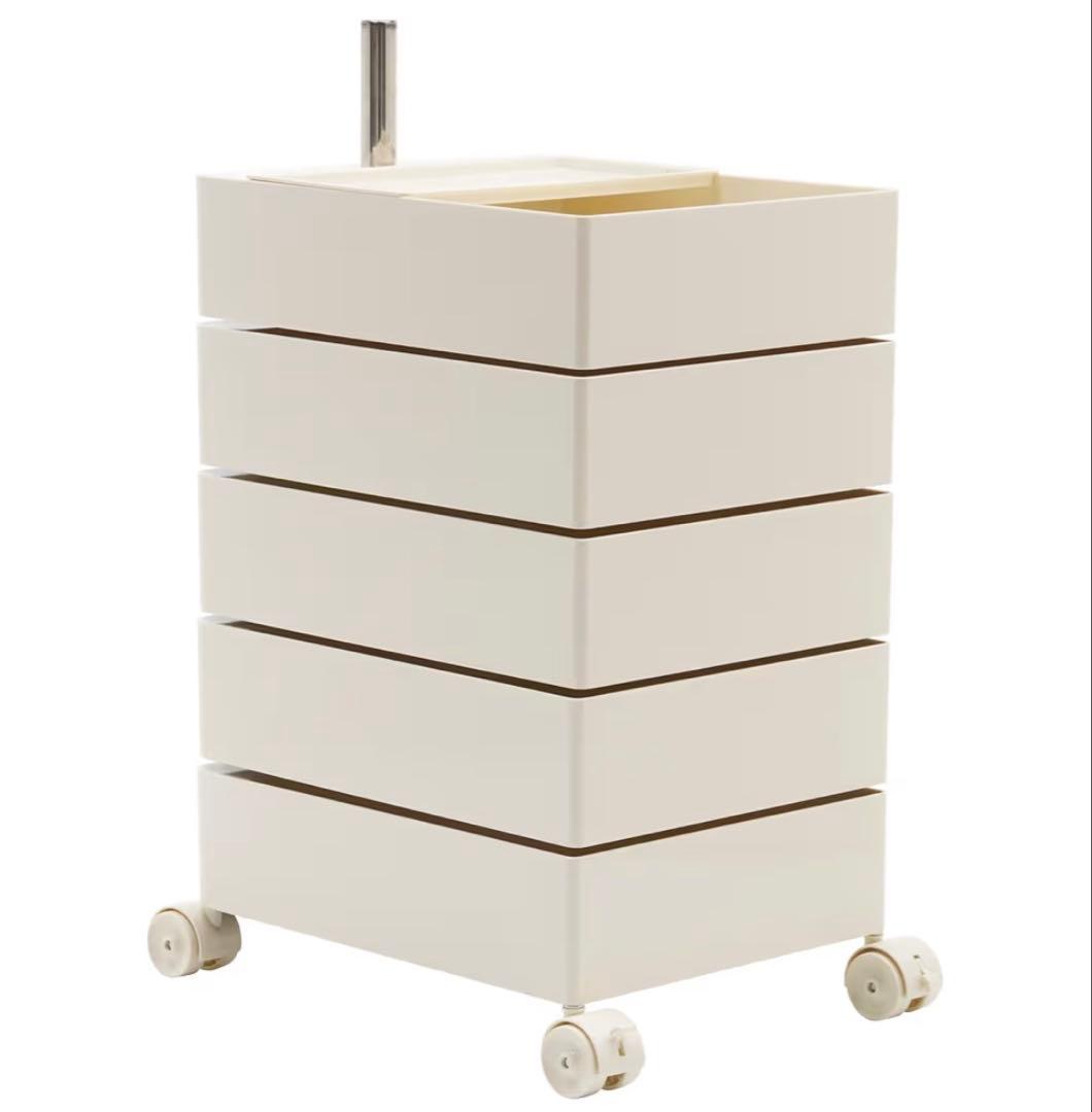 7段引き出し収納キャビネット　ピンク